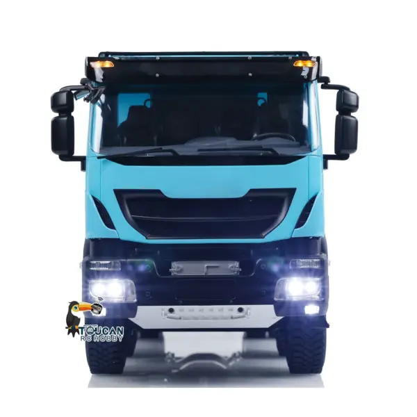 1/14 8x4 Metal Hydraulic RC Dump Truck 2-speed Radio Control Tipper Car Simulation DIY Model Painted ESC Servo Motor