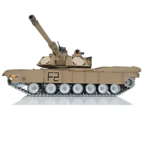Heng Long 1/16 RTR RC Tank 3918 M1A2 Abrams Full Metal Painted Chassis TK16 Mainboard IR Ver Smoke Upper Hull FS I6S 360 Turret