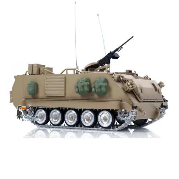 TD 1/16 RC Tank M2412-C M113A2 APC Infrared Turret Rotary 360 Degree Remote Control Electric Military Vehicle Metal Wheels