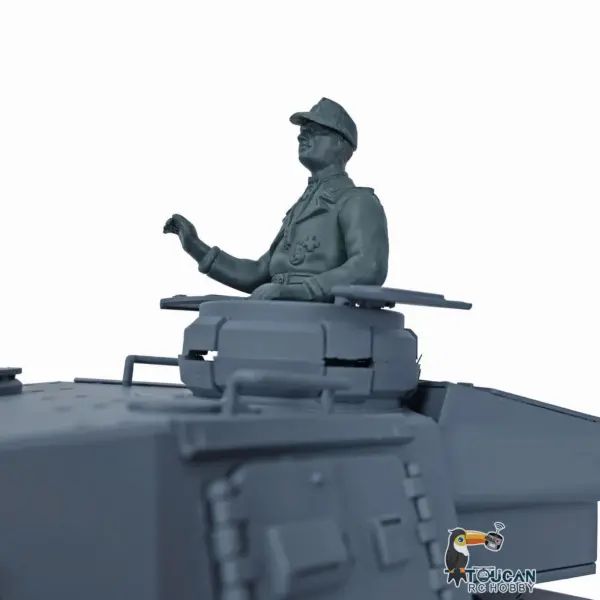 Henglong 1/16 7.0 Radio Control Tank 3859 RC Plastic German Panzer IV F2 w/ 360Degrees Rotating Turret Steel Gearbox Infrared Battle Sys