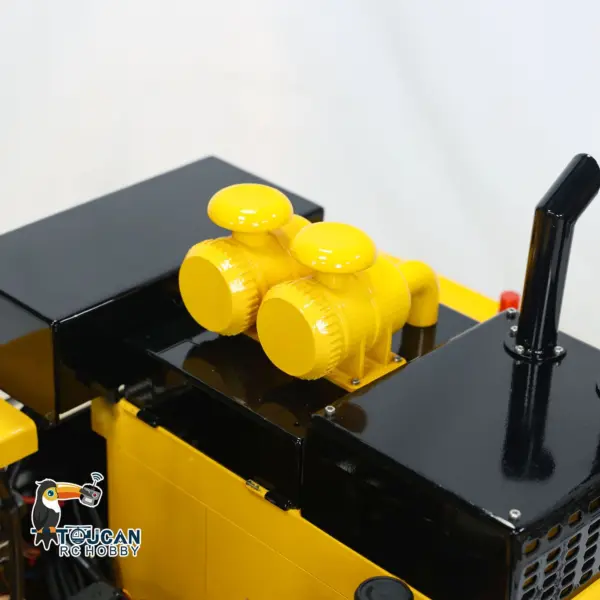 1/8 Scale PC1250 RC Hydraulic Excavator Metal Heavy Duty Construction Vehicle Assembled and Painted Light System