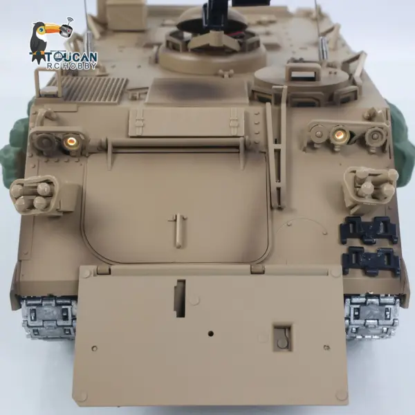 TD 1/16 RC Tank M2412-C M113A2 APC Infrared Turret Rotary 360 Degree Remote Control Electric Military Vehicle Metal Wheels