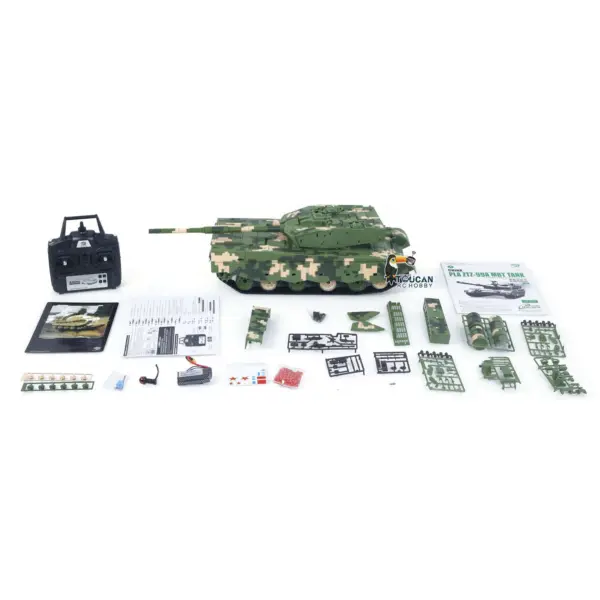 Plastic Heng Long 1/16 Remote Control Main Battle Tank 3899A RC Military Model Infrared Combat Smoking Lights Sounds Battery