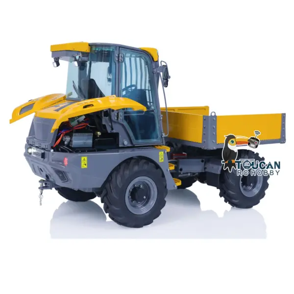 LESU Metal 4x4 1/14 RC Hydraulic Dumper Car 6MDX-B Remote Control Tipper Trucks Emulated Contruction Vehicle DIY Model