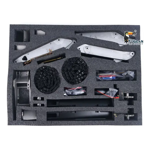 LESU 1/14 3-arm LR945 RC Hydraulic Excavator Remote Control Digger Heavy-duty Electric Hobby Model Kits Unpainted and Unassembled