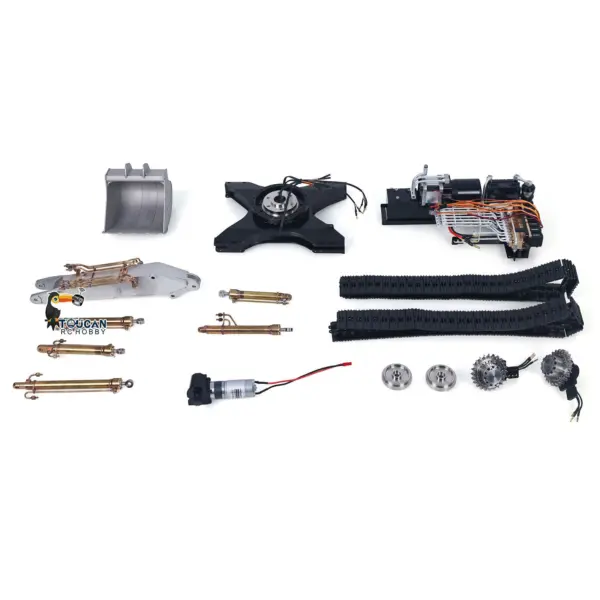 LESU 1/14 3-arm LR945 RC Hydraulic Excavator Remote Control Digger Heavy-duty Electric Hobby Model Kits Unpainted and Unassembled