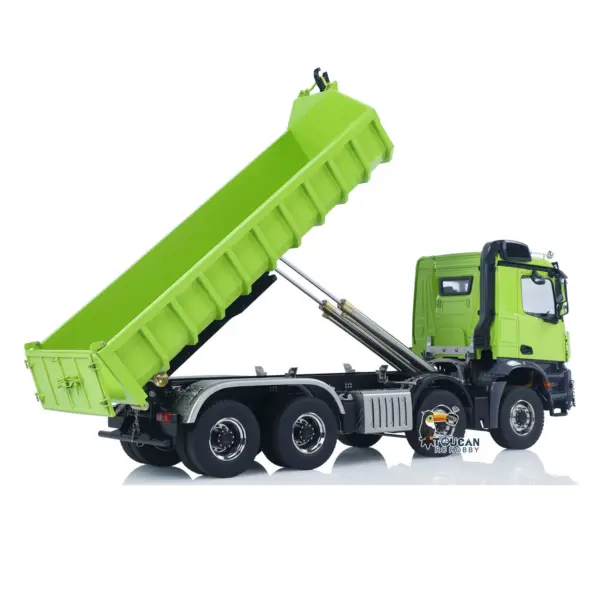 1/14 8x8 Metal Hydraulic RC Dumper Tipper Car Radio Control Full Dump Trucks with Standard Bucket Hobby Model DIY PNP
