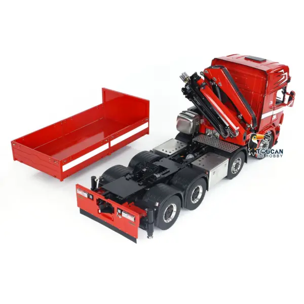 TOUCAN 1/14 8x8 Hydraulic RC Crane Tractor Truck Electric Radio Controlled Car Quick Attached Bucket 3-speed Transmission