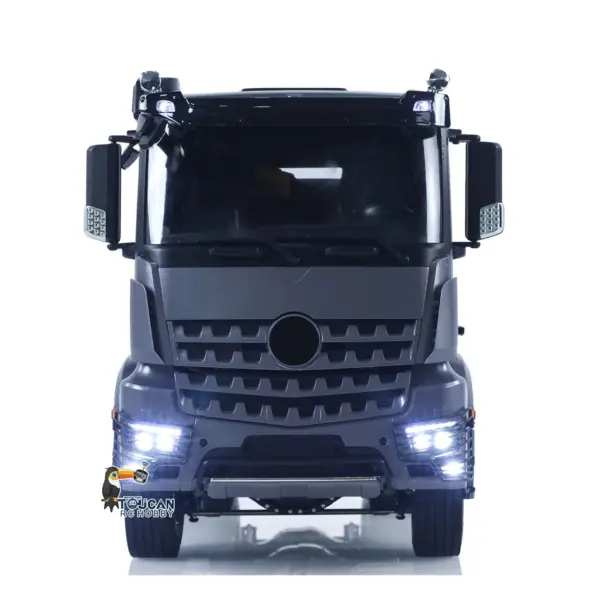 1/14 6x6 TOUCAN Hydraulic RC Dump Truck Metal Radio Controlled Tipper Car Differential Lock Light Sound FlySky I6S
