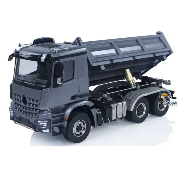 1/14 6x6 TOUCAN Hydraulic RC Dump Truck Metal Radio Controlled Tipper Car Differential Lock Light Sound FlySky I6S