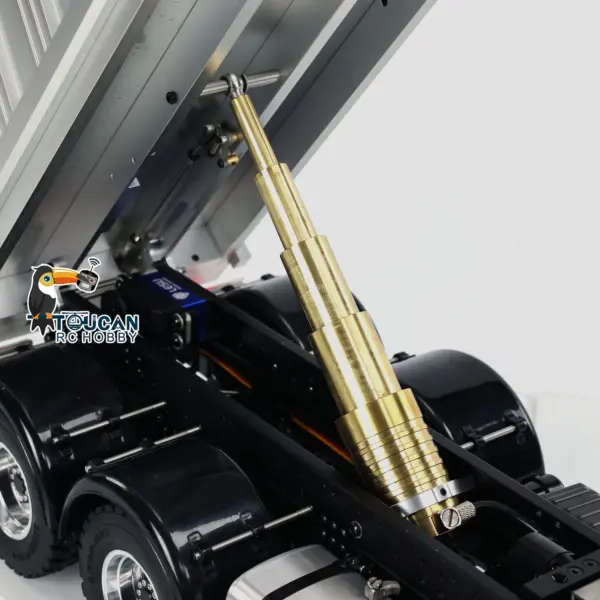 Customized LESU 1/14 RTR RC Hydraulic Dump Truck Metal Cabin Chassis 8X8 Sound Lights Smoke Assembled and Painted FS I6S Motor Servo ESC