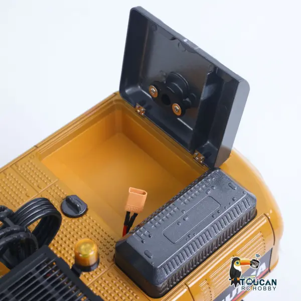 HUINA New Upgrade 580 1/14 Metal Excavator Model Engineering Vehicle Electric Ball Grabber 360 Rotating Shear Claw Sound Lights