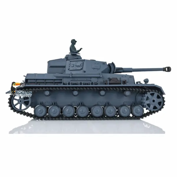 2.4G Henglong 1/16 Scale RC Tank 3859 Plastic German Panzer IV F2 RTR 7.0 Tank w/ Smoking Gearbox BB Shooting Road Wheels Tracks