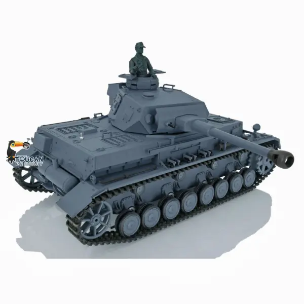 2.4G Henglong 1/16 Scale RC Tank 3859 Plastic German Panzer IV F2 RTR 7.0 Tank w/ Smoking Gearbox BB Shooting Road Wheels Tracks