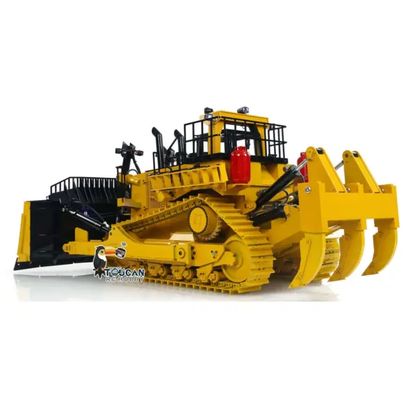 1/14 D11T 3-Plow RC Hydraulic Heavy-duty Bulldozer Remote Control Dozers PL18EV Sound Light Smoke Assembled and Painted