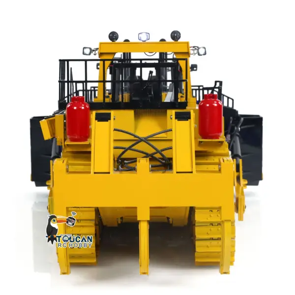 TOUCAN 1/14 Metal RC Bulldozer D11T RTR Remote Controlled Hydraulic Dozers Construction Vehicle Model Paladin PL18EV Smoking Sound Light Servo Motor ESC