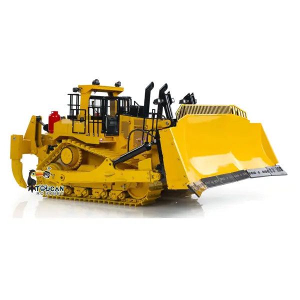 1/14 D11T 3-Plow RC Hydraulic Heavy-duty Bulldozer Remote Control Dozers PL18EV Sound Light Smoke Assembled and Painted