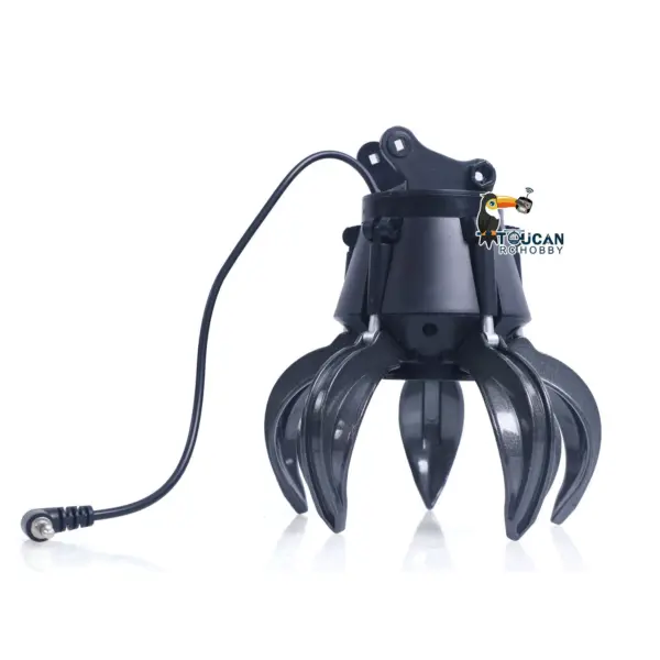 HUINA New Upgrade 580 1/14 Metal Excavator Model Engineering Vehicle Electric Ball Grabber 360 Rotating Shear Claw Sound Lights