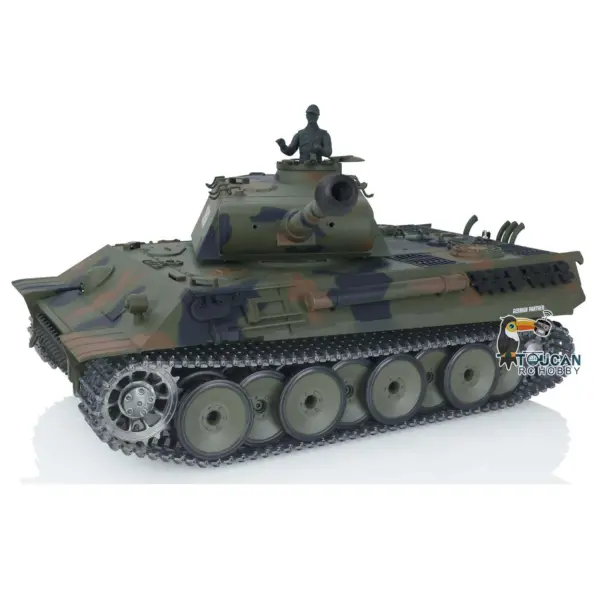 2.4G Henglong 1/16 7.0 3819 German Panther RTR RC Tank Radio Controlled Model W/ Sprocket Idler Wheels Infrared Receiver