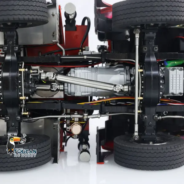 1/14 10x10 RC Hydraulic Crane Dump Truck Radio Control Full Dumper Lorry with U-shaped Short High Standard Bucket Timber Flatbed