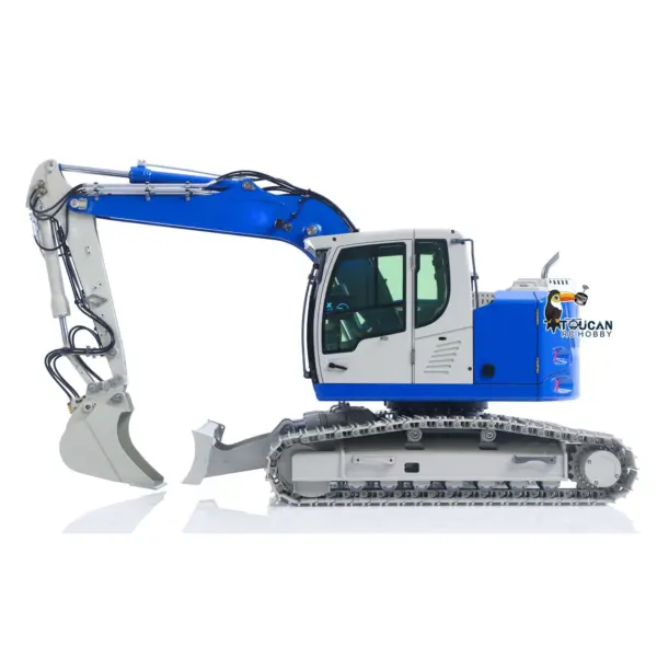 JDM-208 1/14 7CH Remote Control Hydraulic Excavator R920 2Arms Metal RC Digger Flysky PL18 EV Lite Sound System Quick Coupler