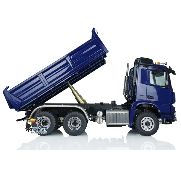 LESU 1/14 3Axles RC Hydraulic Dumper Truck 3348 6X6 Remote Control Car Painted Assembled Upgrade Hobby Model