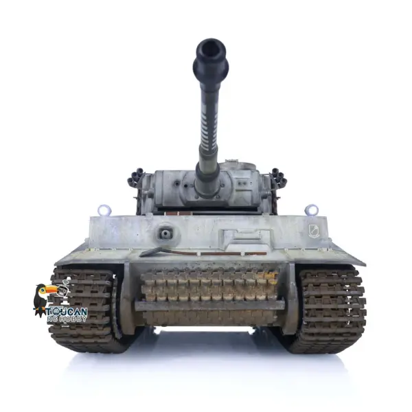 Henglong 1/16 Plastic Painted 7.0 RC Tank 3818 Tiger I Military Armored Vehicleual Spray Collection Model FPV 360 Turret
