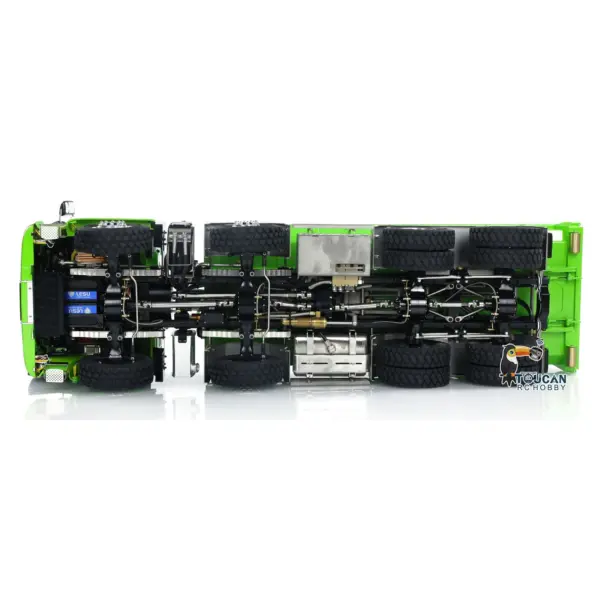 LESU TGS 1/14 RC Hydraulic Roll On Off Dump Truck 8x8 Metal Chassis Dumper Differential Lock EDS Axles 2Speed Gearbox Model Car