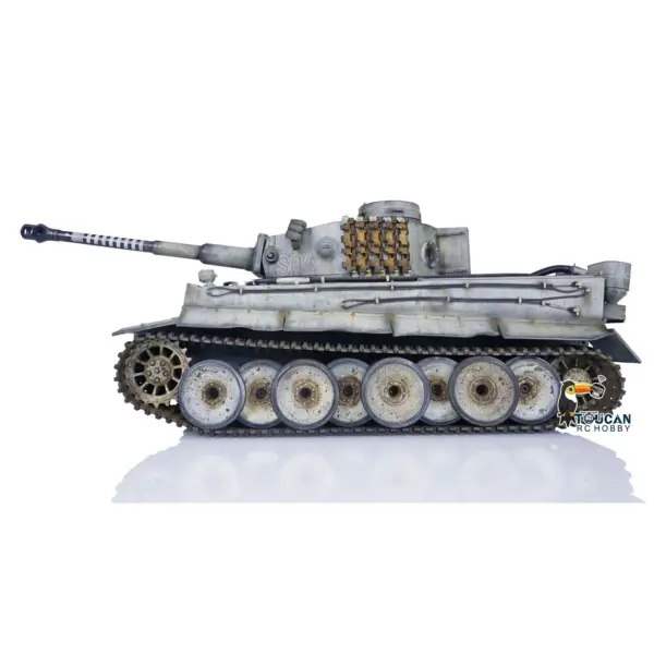 1/16 Heng Long 1/16 RC Tank Upgraded German Tiger I 7.0 Radio Controlled Military Carual Spray Vehicle 3818 360