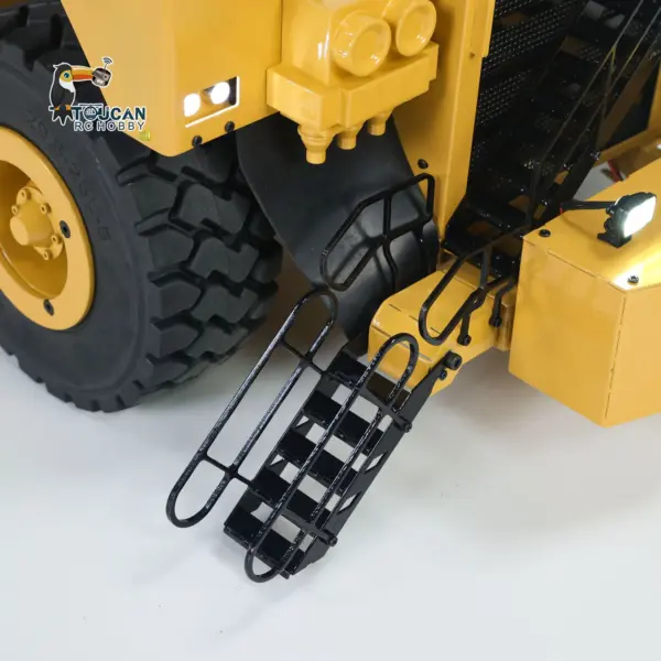 1.8Meters Long! Metal 1/20 RC Heavy Duty Hydraulic Mining Trailer C739D PRO Gooseneck Car Remote Control Construction Vehicle