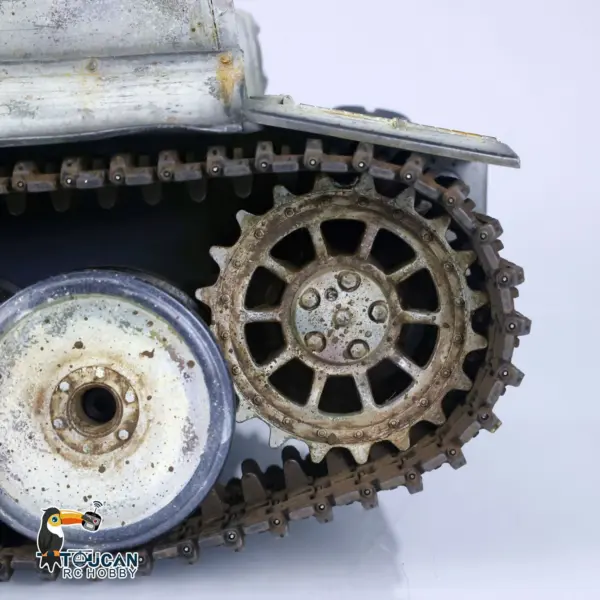 Henglong 1/16 Plastic Painted 7.0 RC Tank 3818 Tiger I Military Armored Vehicleual Spray Collection Model FPV 360 Turret