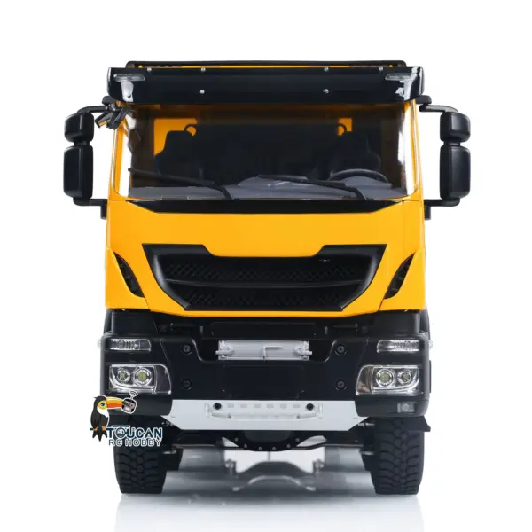 1/14 8x8 Hydraulic RC Dump Truck Metal Remote Control Tipper Car Assembled and Painted Sound Light 67x18.5x25cm