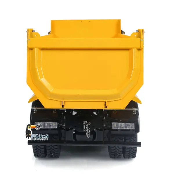 1/14 8x8 Hydraulic RC Dump Truck Metal Remote Control Tipper Car Assembled and Painted Sound Light 67x18.5x25cm