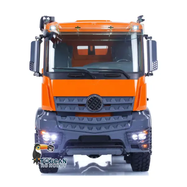 LESU 1/14 8*8 for K3363 Hydraulic RC Dumper Truck Tipper Model 1/2 Transfer Case LED Light 3T Sound ESC Servo Motor