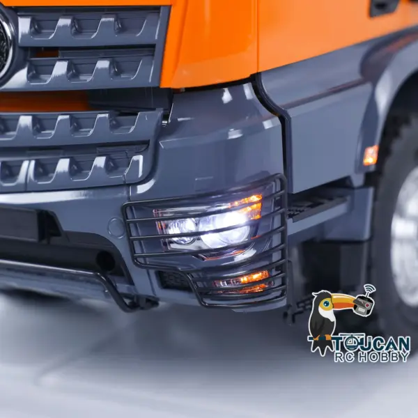 LESU 1/14 8*8 for K3363 Hydraulic RC Dumper Truck Tipper Model 1/2 Transfer Case LED Light 3T Sound ESC Servo Motor
