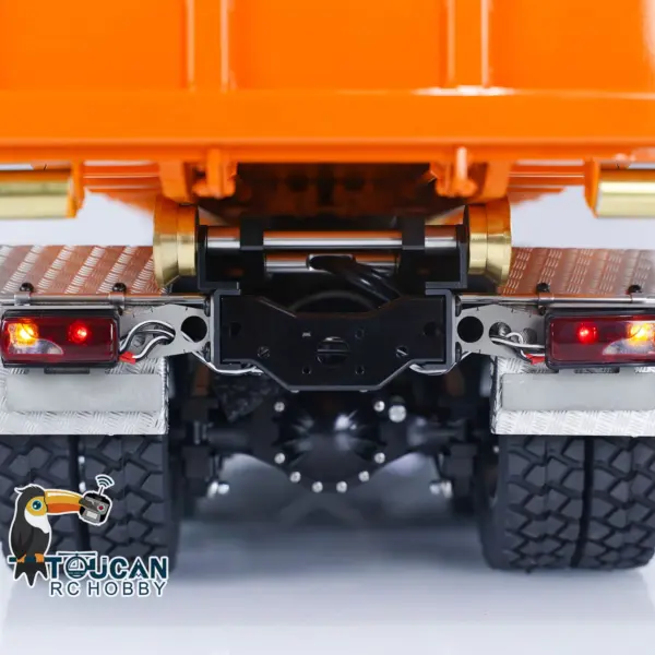 LESU 1/14 8*8 for K3363 Hydraulic RC Dumper Truck Tipper Model 1/2 Transfer Case LED Light 3T Sound ESC Servo Motor