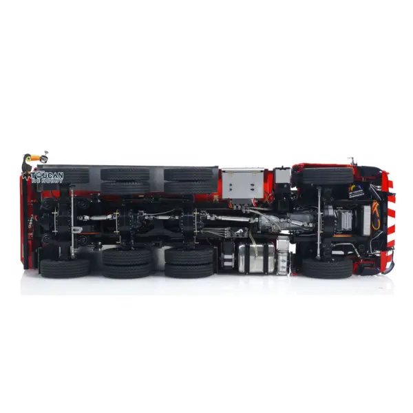 1/14 8x8 RC Hydraulic Roll On Off Full Dump Truck Remote Control Dumper Car Simulation Model PNP Version Light Sound System