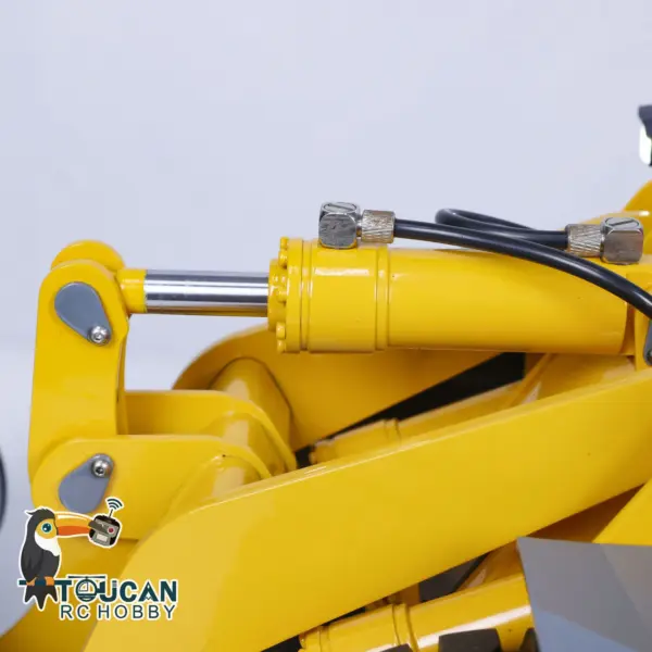 JZM Metal 1/14 580 Assembled Painted RC Hydraulic Loader Remote Control Construction Vehicles Sound Light I6S Radio