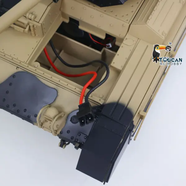 1/16 2.4G RC Military Tank CoolBank Crusader MK III Wireless Control Battle Tank Model 360??Turret Rotary Smoke Sound Lights RTR