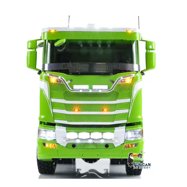 LESU 770S 1/14 6x6 RC Hydraulic Dumper Truck 3-way Remote Controlled Tipper Model Light Sound Smoke