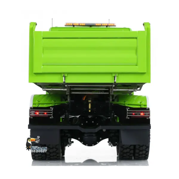 LESU 770S 1/14 6x6 RC Hydraulic Dumper Truck 3-way Remote Controlled Tipper Model Light Sound Smoke