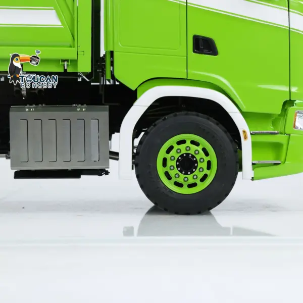 LESU 770S 1/14 6x6 RC Hydraulic Dumper Truck 3-way Remote Controlled Tipper Model Light Sound Smoke
