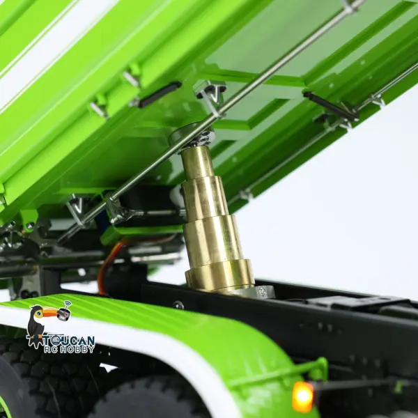 LESU 770S 1/14 6x6 RC Hydraulic Dumper Truck 3-way Remote Controlled Tipper Model Light Sound Smoke
