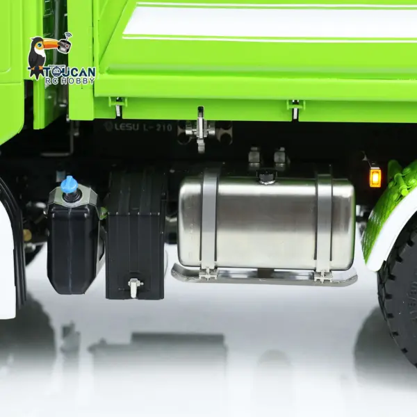 LESU 770S 1/14 6x6 RC Hydraulic Dumper Truck 3-way Remote Controlled Tipper Model Light Sound Smoke