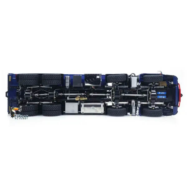 1/14 LESU RC 8x8 RTR Painted and Assembled Metal Hydraulic Crane Dumper Tipper Truck Sound Light System ECS Motor
