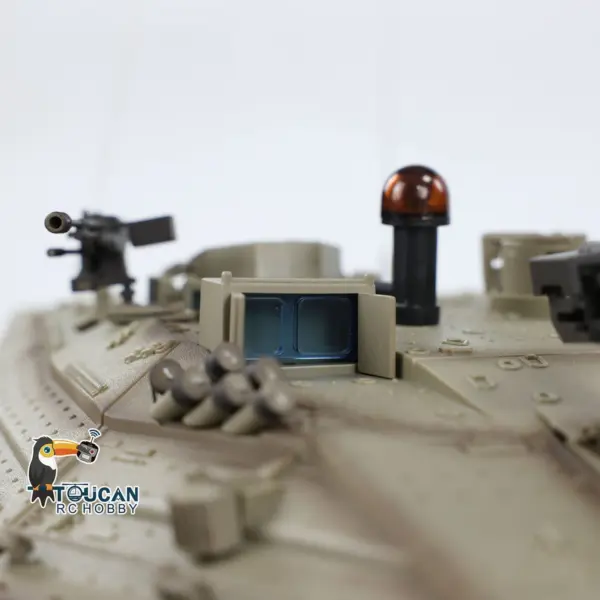 Henglong 3958 1/16 RC Tanks IDF Merkava MK IV Standard FPV Camera Driving Gearbox 360 Rotating Barrel Recoil Models