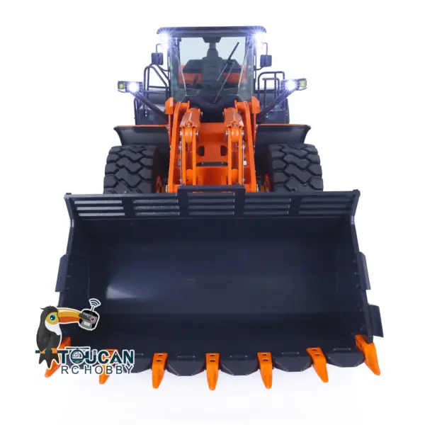 1/14 Hydraulic RC Loader ZW370 JDM 198 Remote Control Metal Construction Truck W/ New Sound Module Model