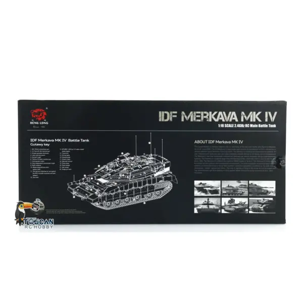 1:16 Heng Long 3958 RC Main Battle Tank IDF Merkava MK IV FPV Upgrade Edition W/ Metal Tracks 360 Rotating Barrel Recoil