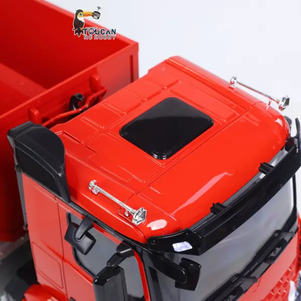 1/14 8*8 RC Hydraulic Equipment Radio Controlled Truck Roll Off Full Dumper Car Rear Axle Steering Assembled Painted Vehicles