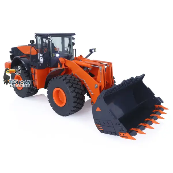 1/14 Hydraulic RC Loader ZW370 JDM 198 Remote Control Metal Construction Truck W/ New Sound Module Model